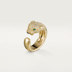 Bague Panthère de Cartier, moyen modèle, semi-pavée
