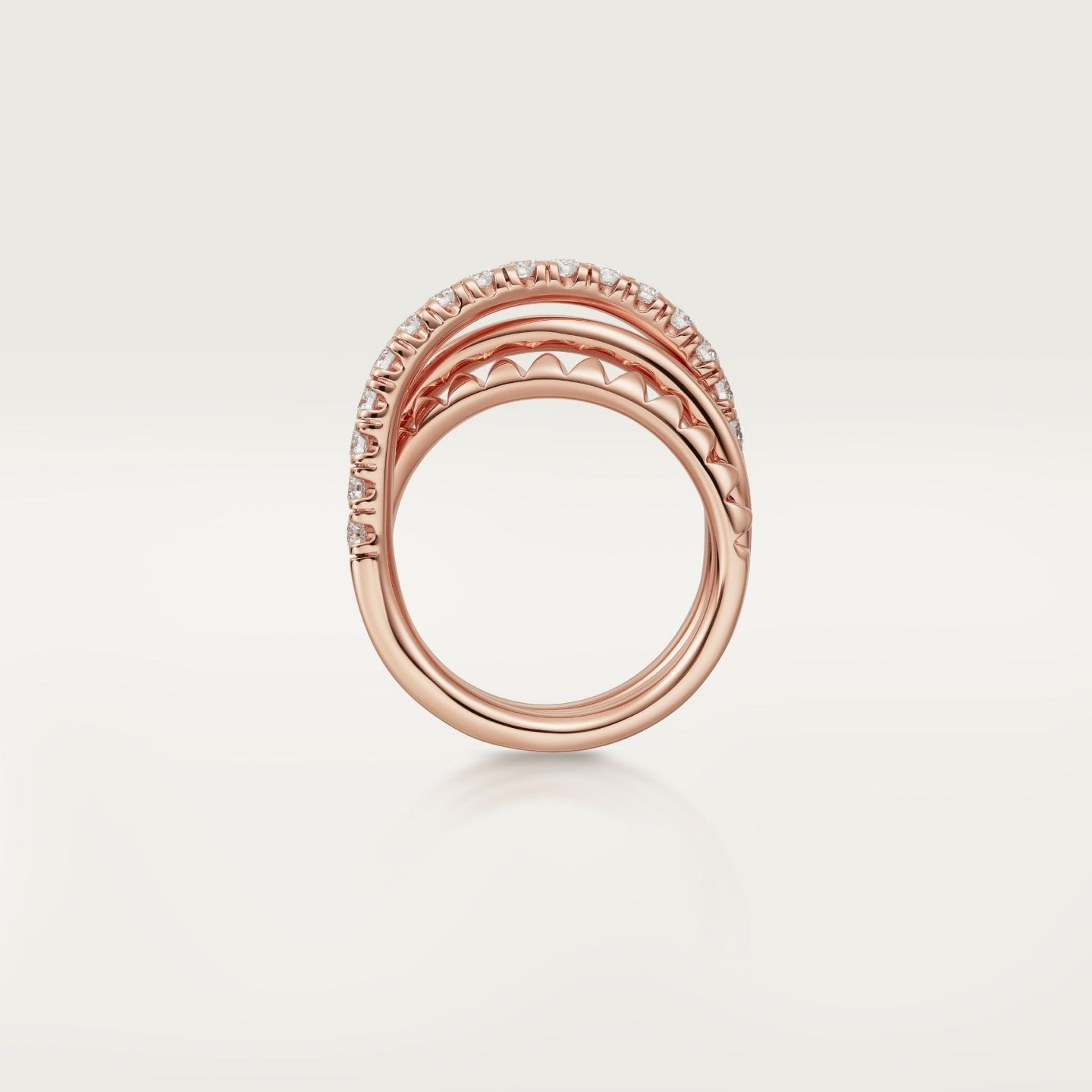 Bague Etincelle de Cartier, semi-pavée