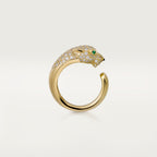 Bague Panthère de Cartier, moyen modèle, semi-pavée