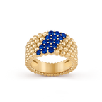 Bague Perlée couleurs, 5 rangs