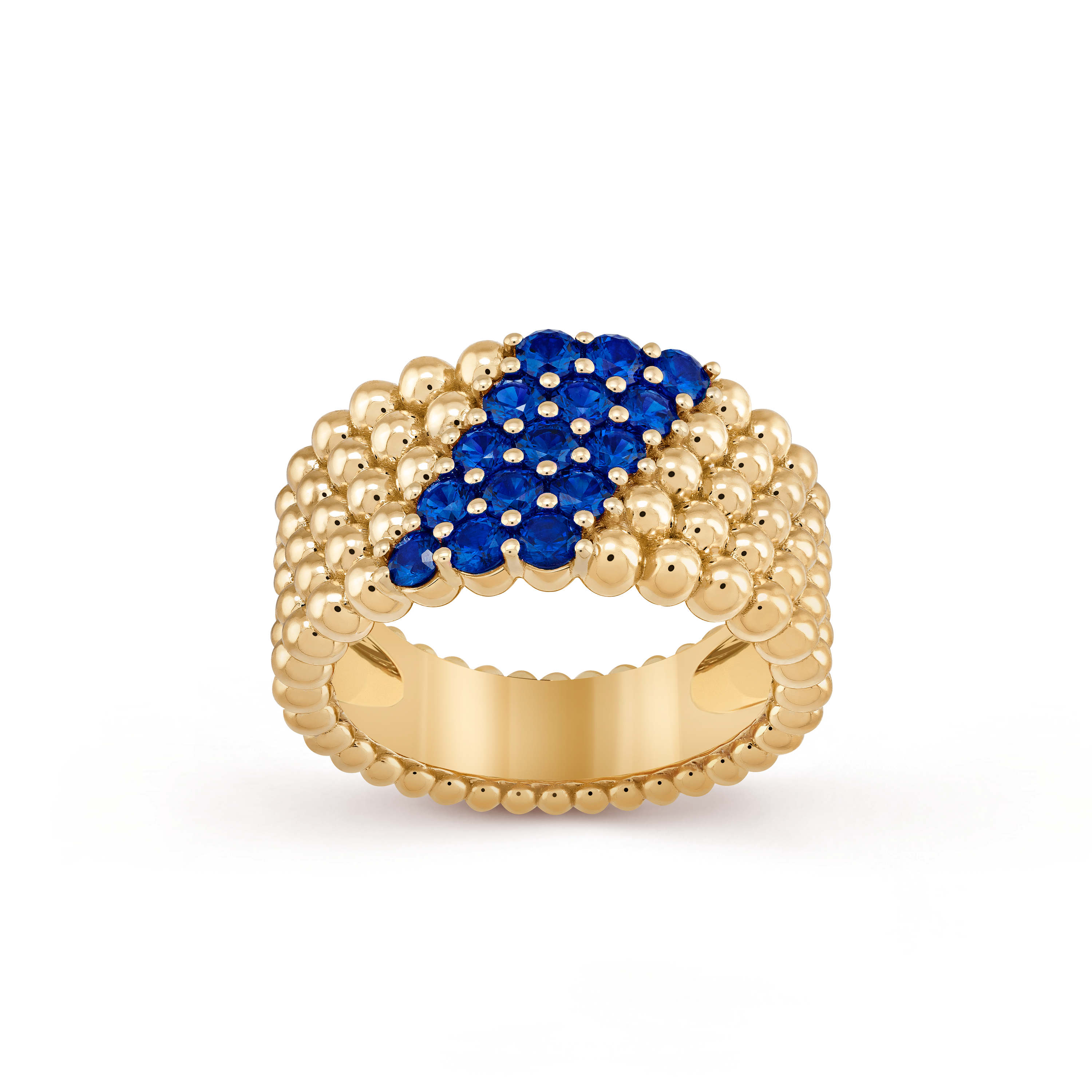 Bague Perlée couleurs, 5 rangs