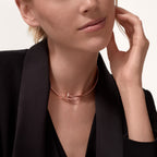 Collier Torque Juste un Clou, petit modèle, diamants