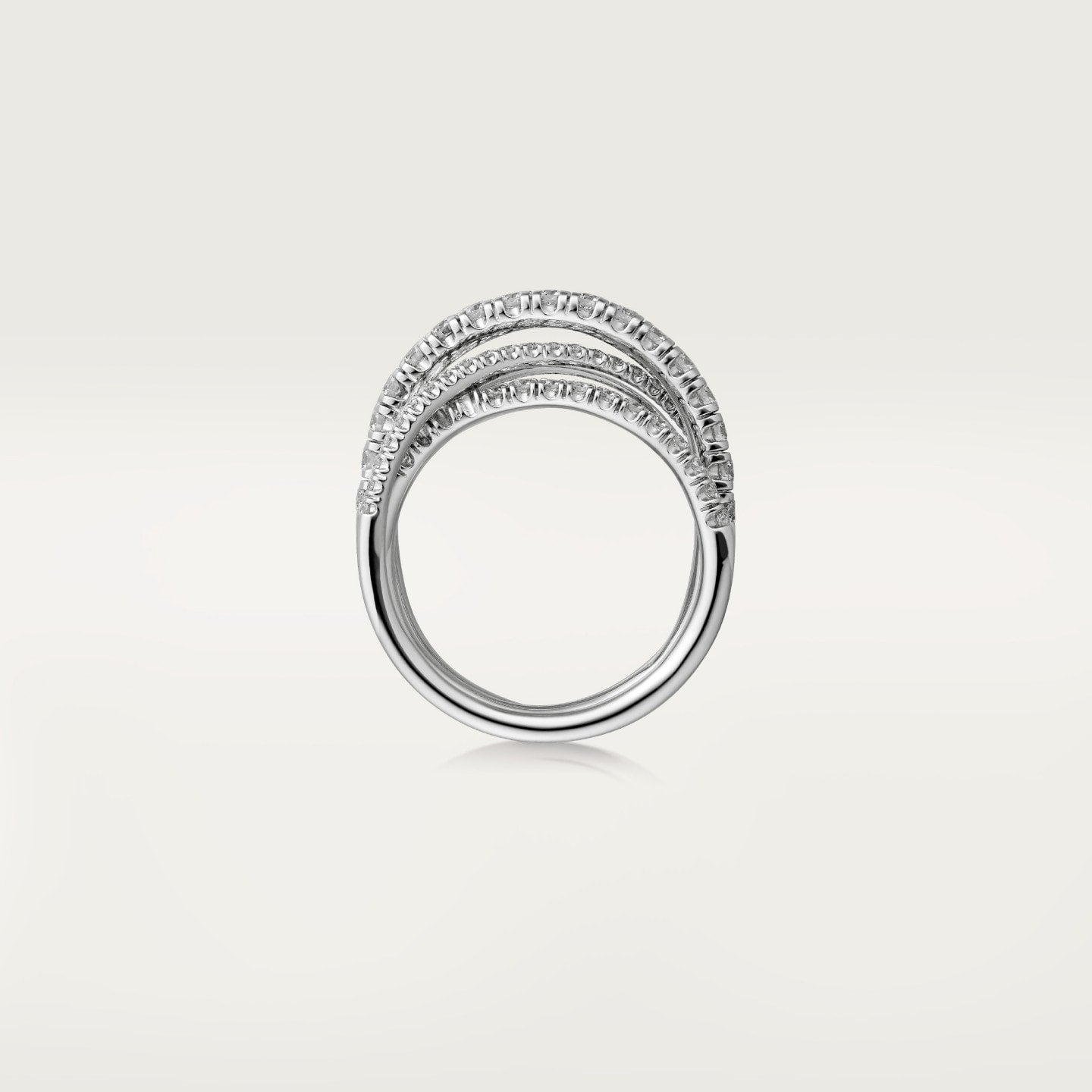 Bague Etincelle de Cartier, semi-pavée