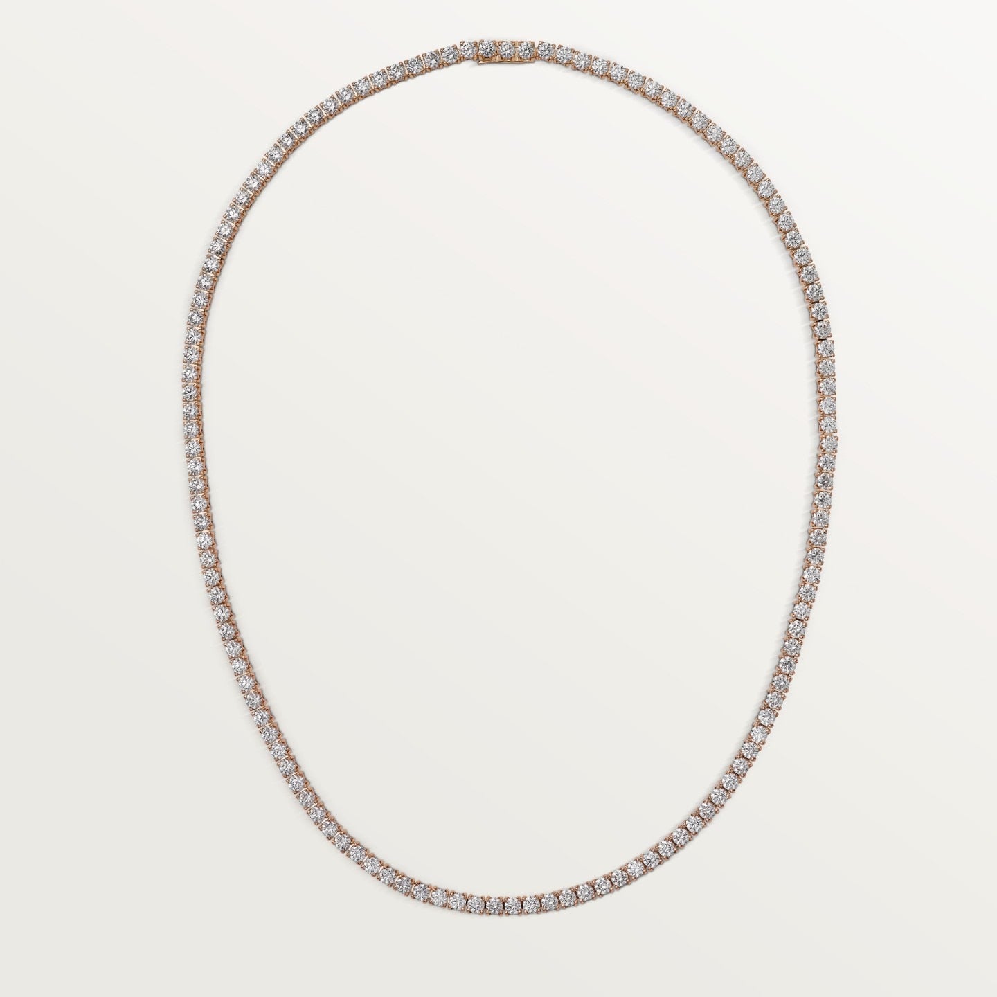 Collier Lignes Essentielles, diamants taille brillant