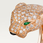 Bague Panthère de Cartier, moyen modèle, semi-pavée