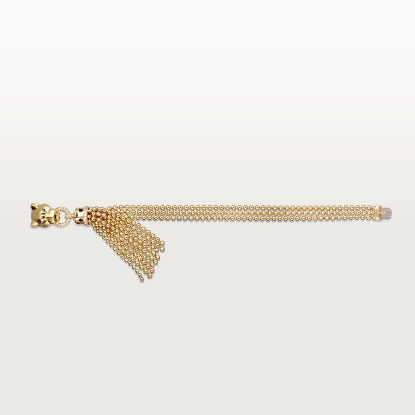 Bracelet Panthère de Cartier, sur chaine, diamants