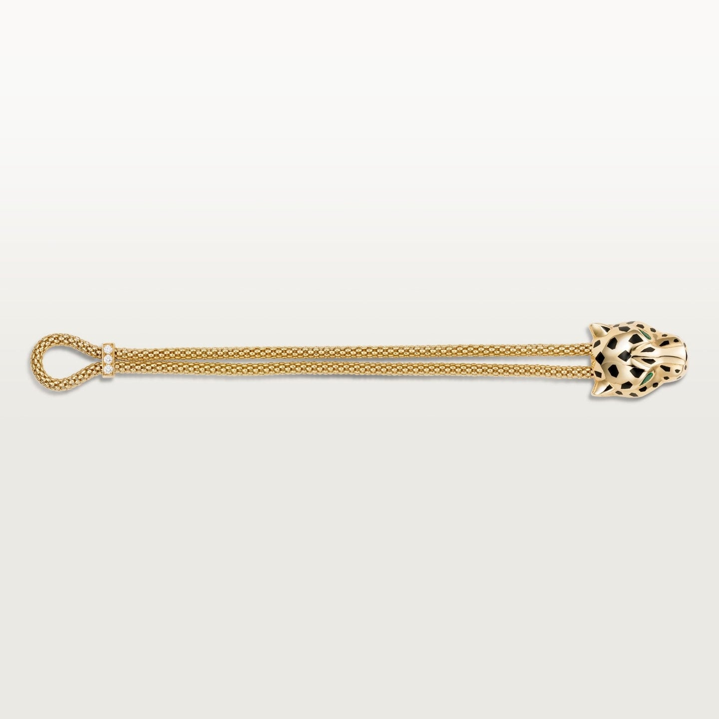 Bracelet Panthère de Cartier, sur chaine, diamants