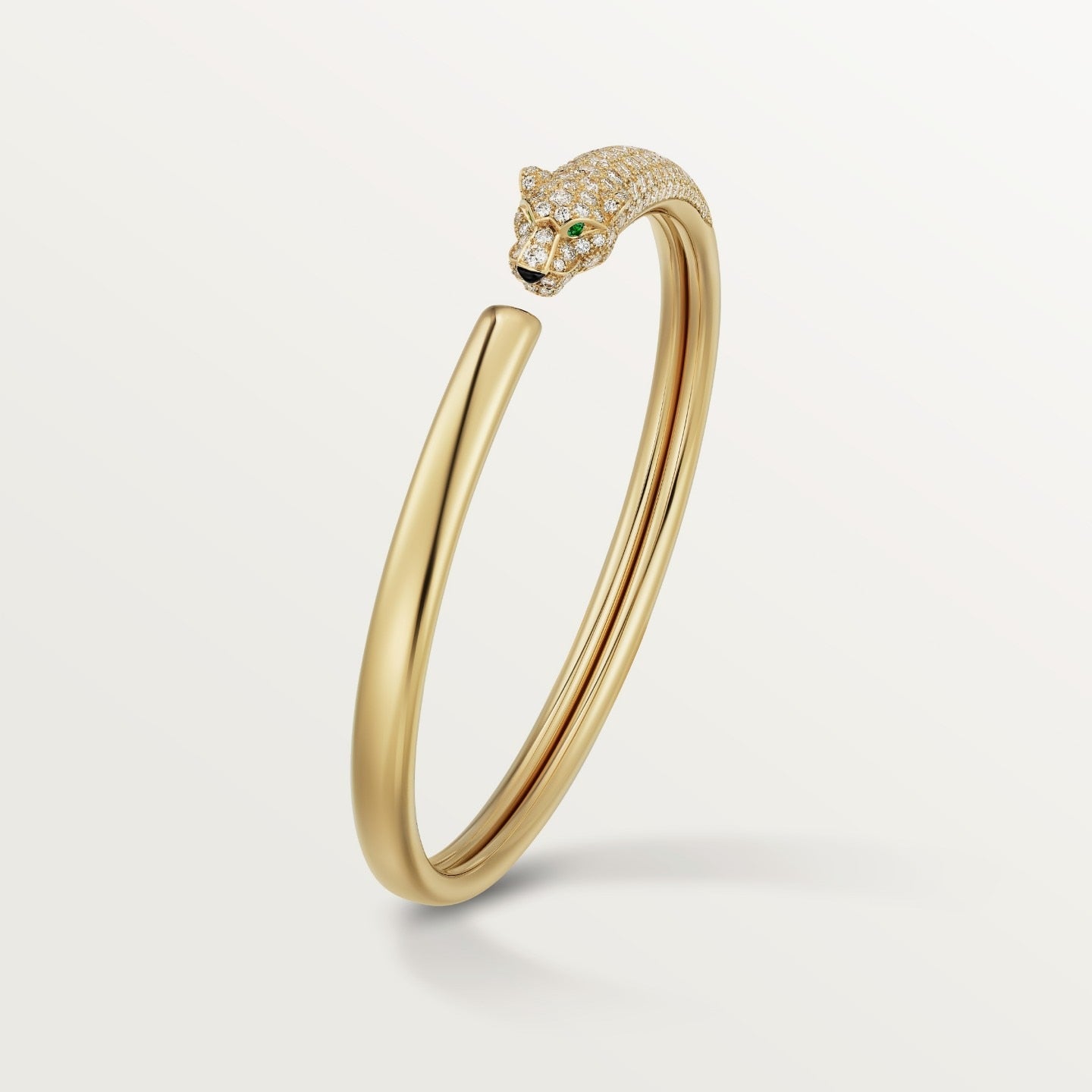 Bracelet Panthère de Cartier, petit modèle, semi-pavé