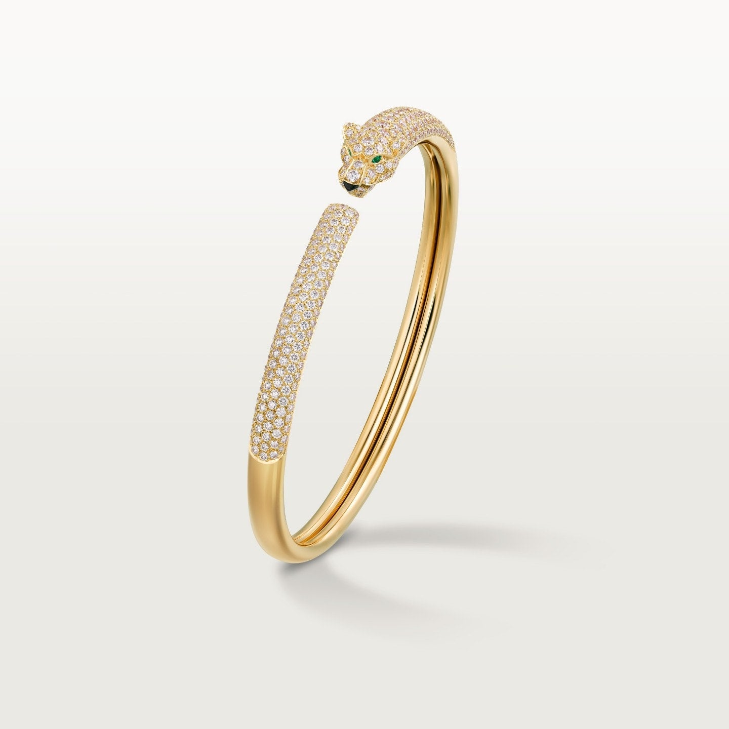Bracelet Panthère de Cartier, petit modèle, semi-pavé