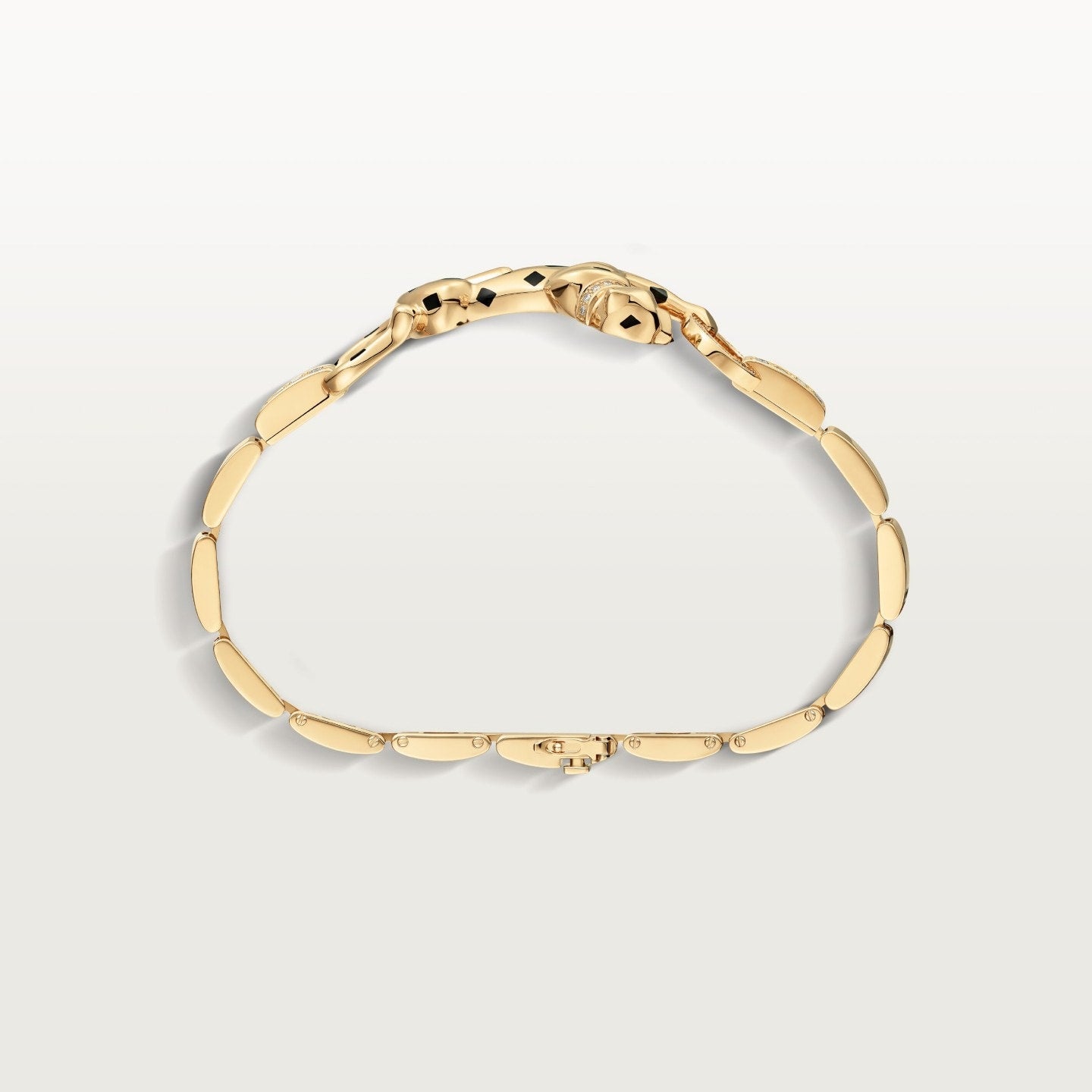 Bracelet Panthère de Cartier, sur chaine, diamants