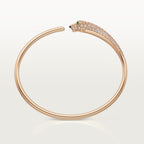 Bracelet Panthère de Cartier, petit modèle, semi-pavé