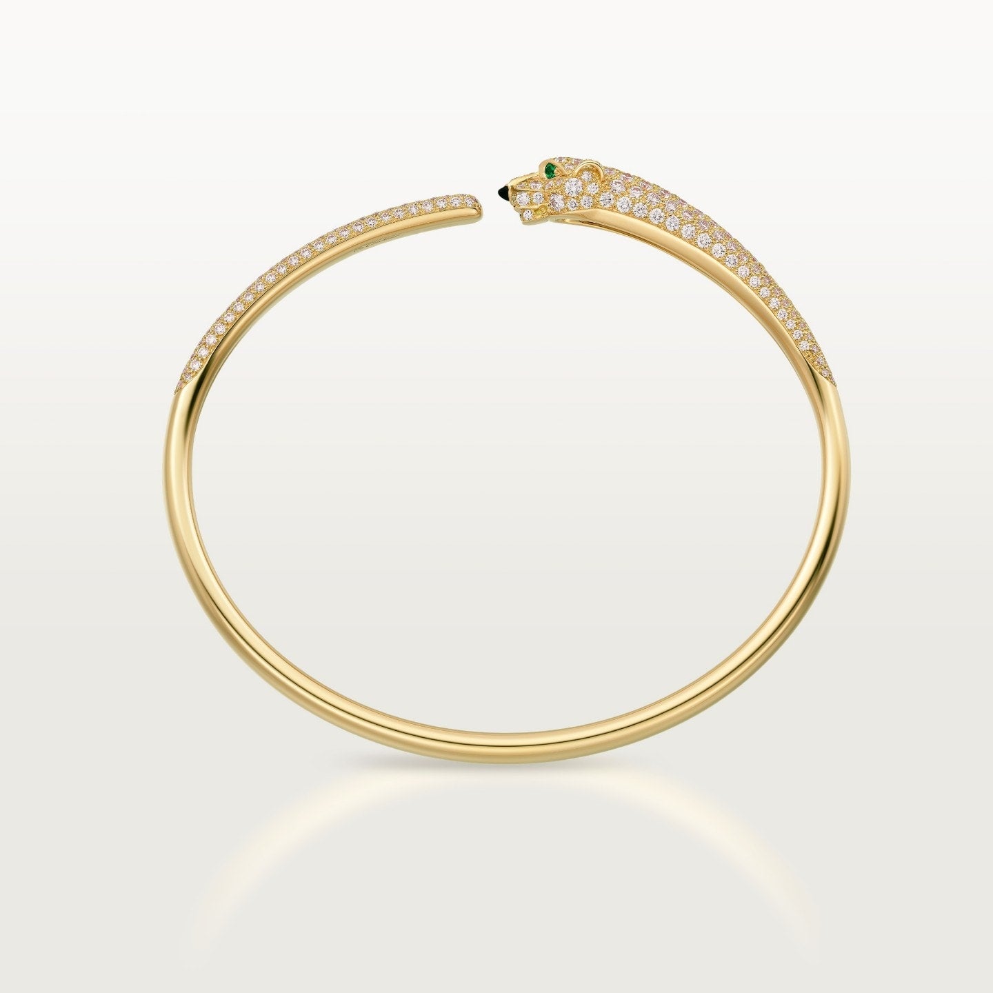 Bracelet Panthère de Cartier, petit modèle, semi-pavé
