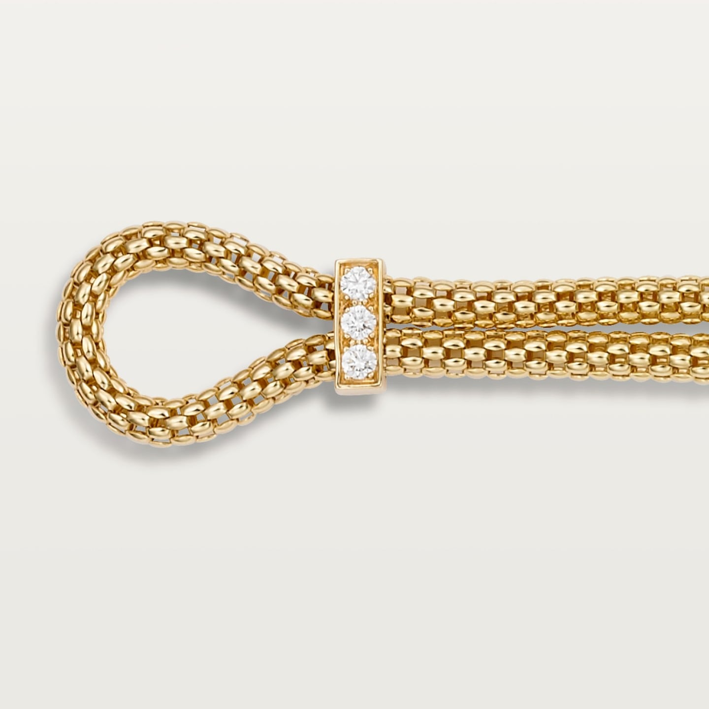 Bracelet Panthère de Cartier, sur chaine, diamants