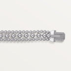 Bracelet Panthère de Cartier, sur chaine, semi-pavé