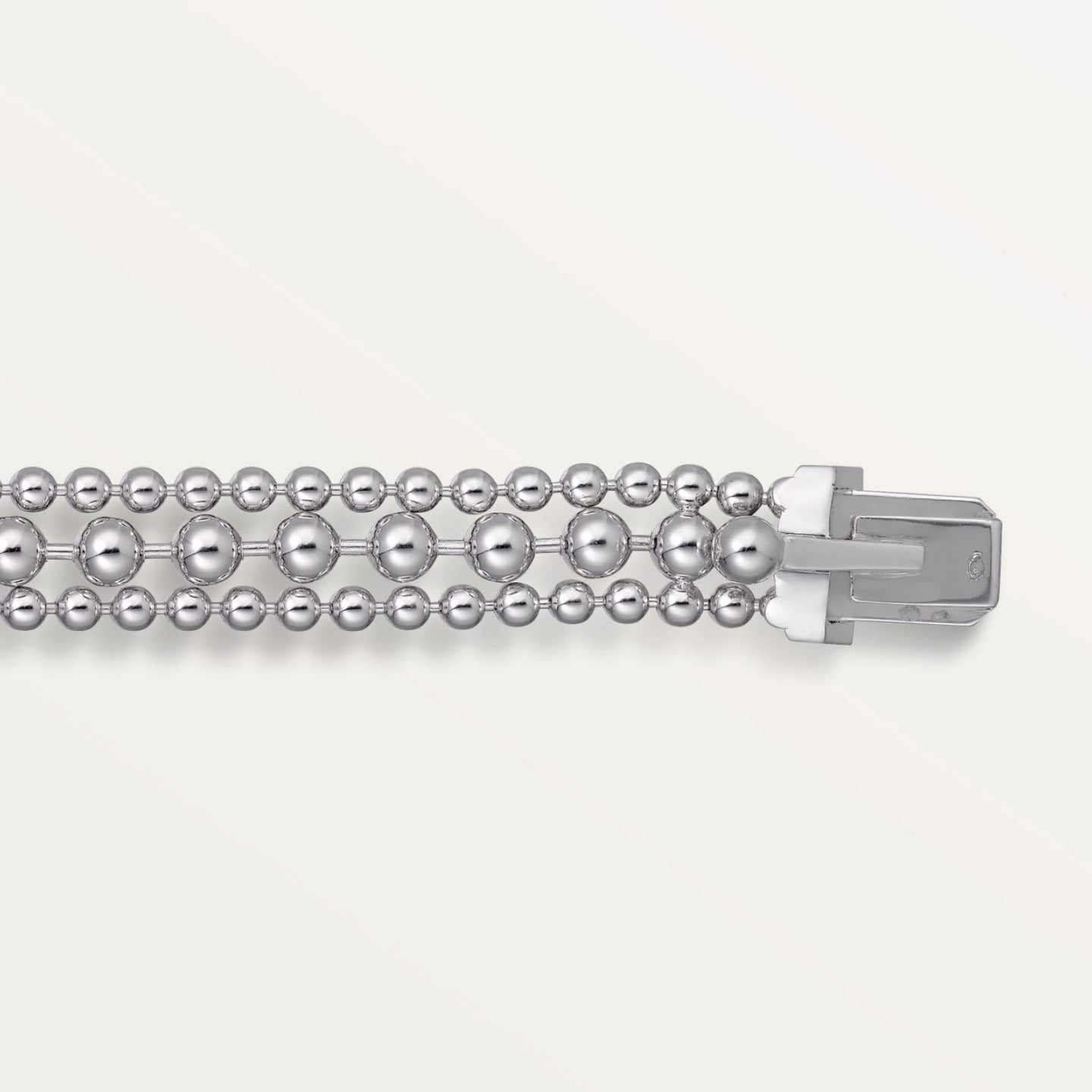 Bracelet Panthère de Cartier, sur chaine, semi-pavé