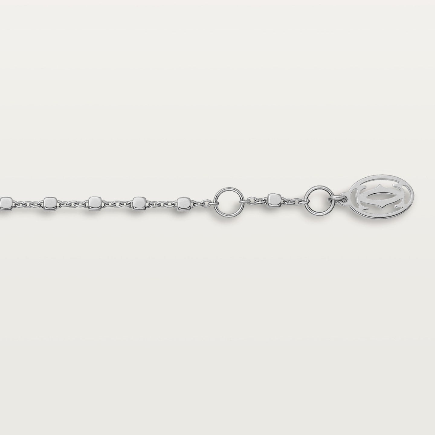 Bracelet Panthère de Cartier, sur chaine, semi-pavé