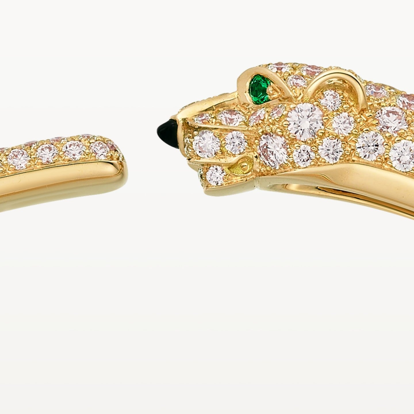 Bracelet Panthère de Cartier, petit modèle, semi-pavé