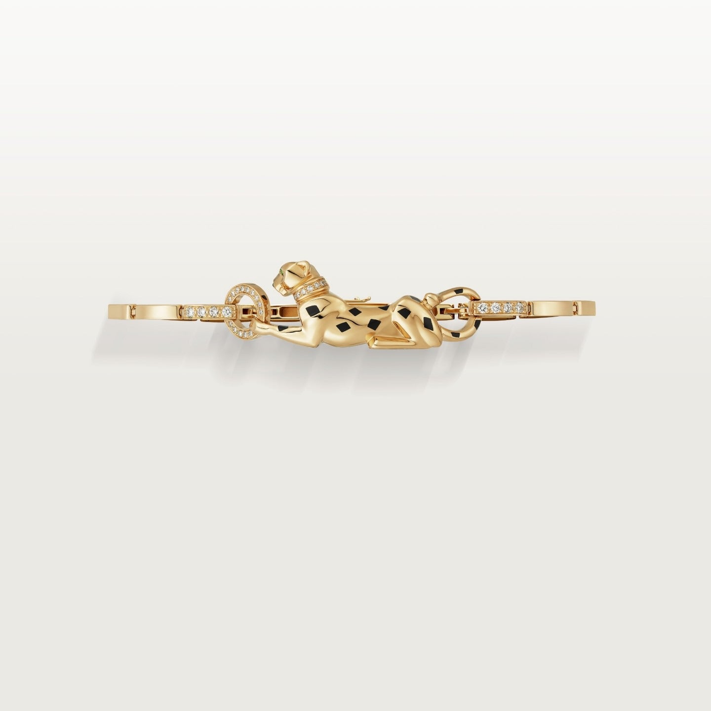 Bracelet Panthère de Cartier, sur chaine, diamants
