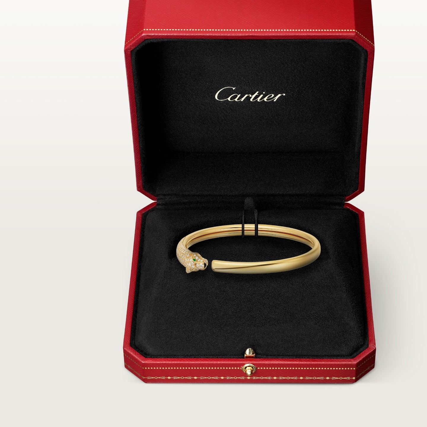 Bracelet Panthère de Cartier, petit modèle, semi-pavé