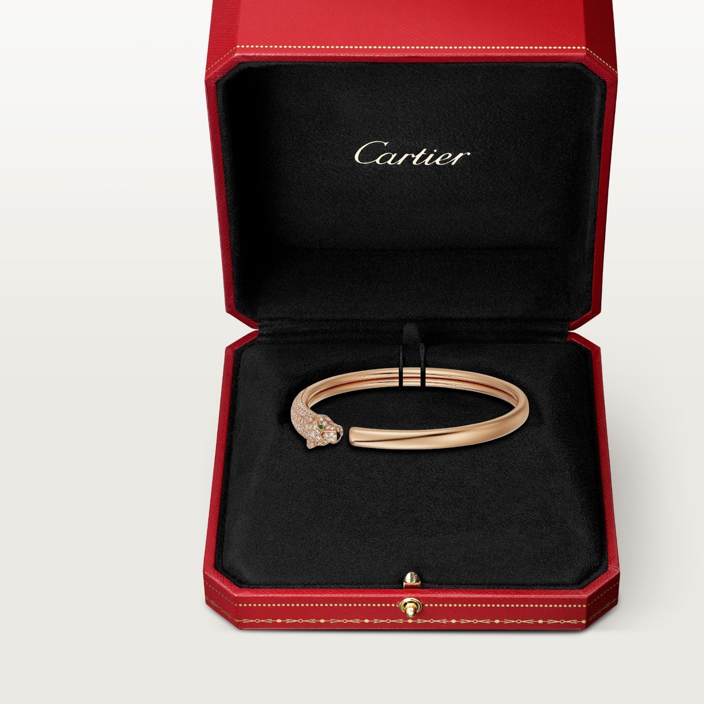 Bracelet Panthère de Cartier, petit modèle, semi-pavé