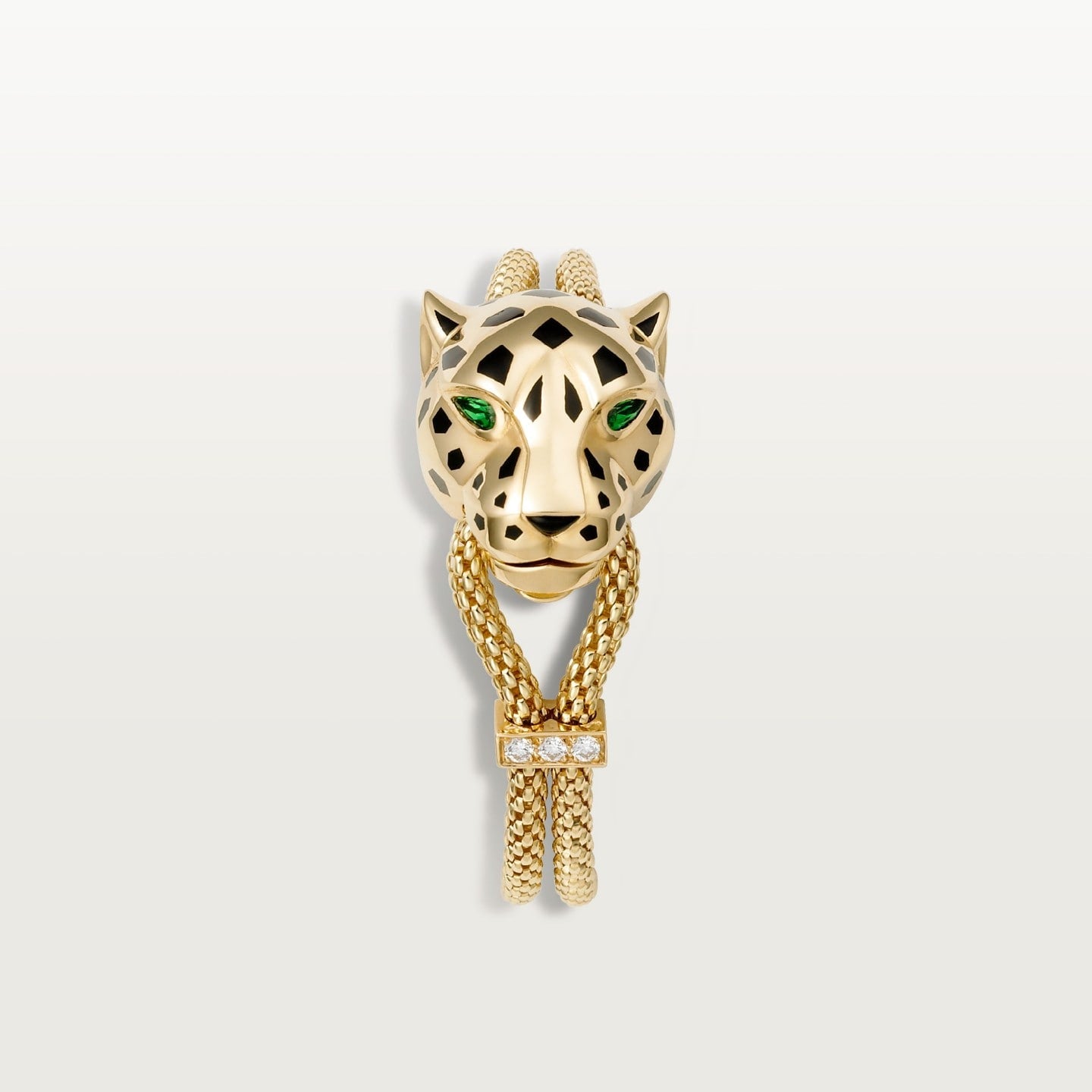 Bracelet Panthère de Cartier, sur chaine, diamants