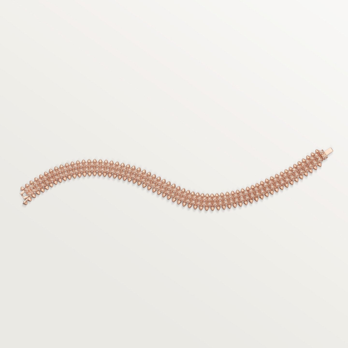 Bracelet Clash de Cartier, souple, double, pavé