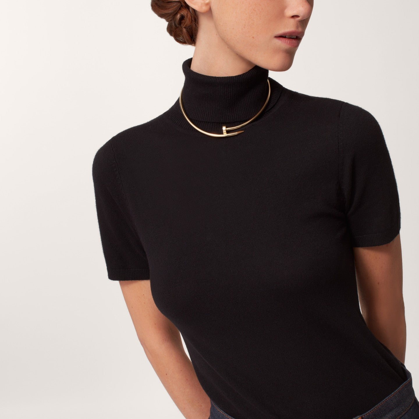 Collier Torque Juste un Clou, modèle classique, diamants