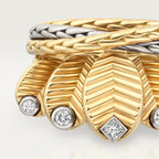 Bague Grain de Café, diamants