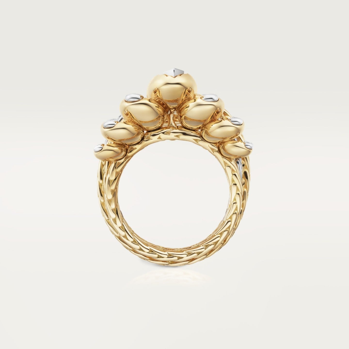 Bague Grain de Café, diamants