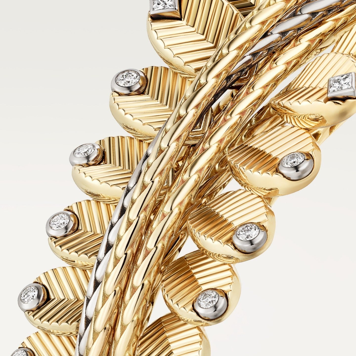 Bracelet Grain de Café, diamants