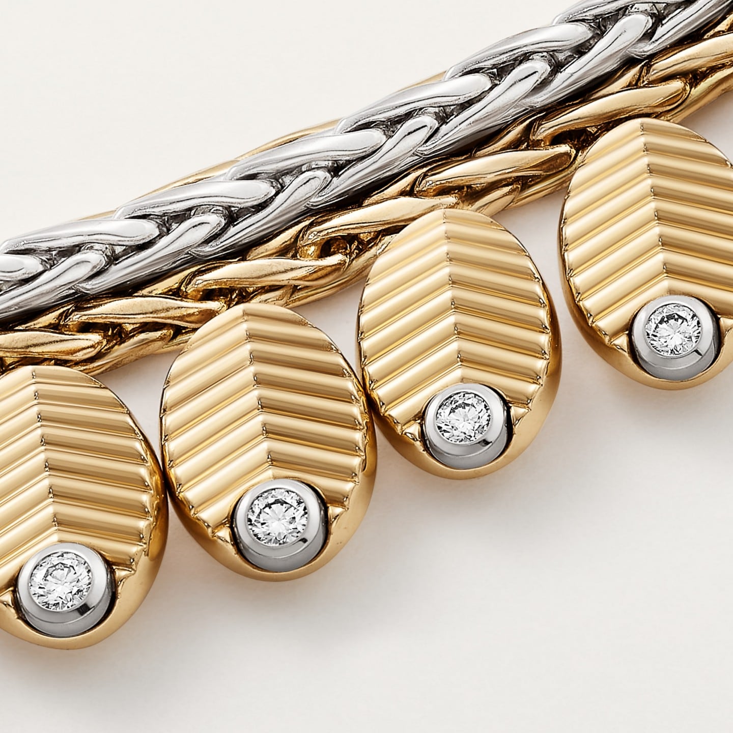 Collier Grain de Café, diamants