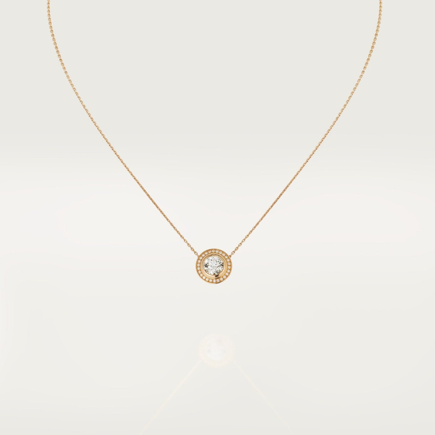 Pendentif Cartier d'Amour, diamant taille brillant, pavé