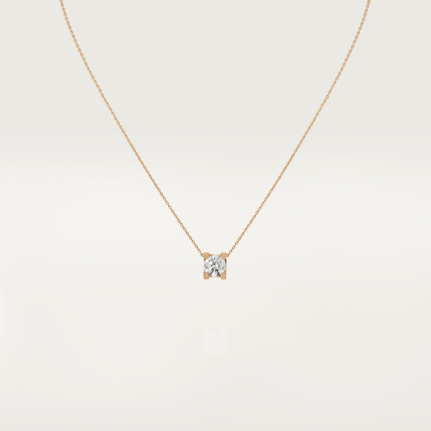 Pendentif C de Cartier, diamant taille brillant