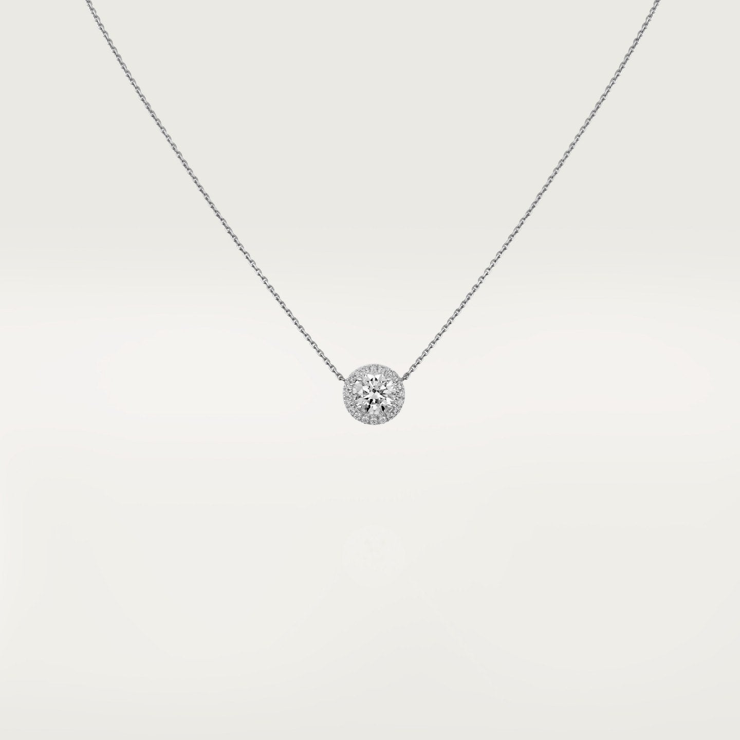 Pendentif Cartier Destinée, diamant taille brillant, pavé