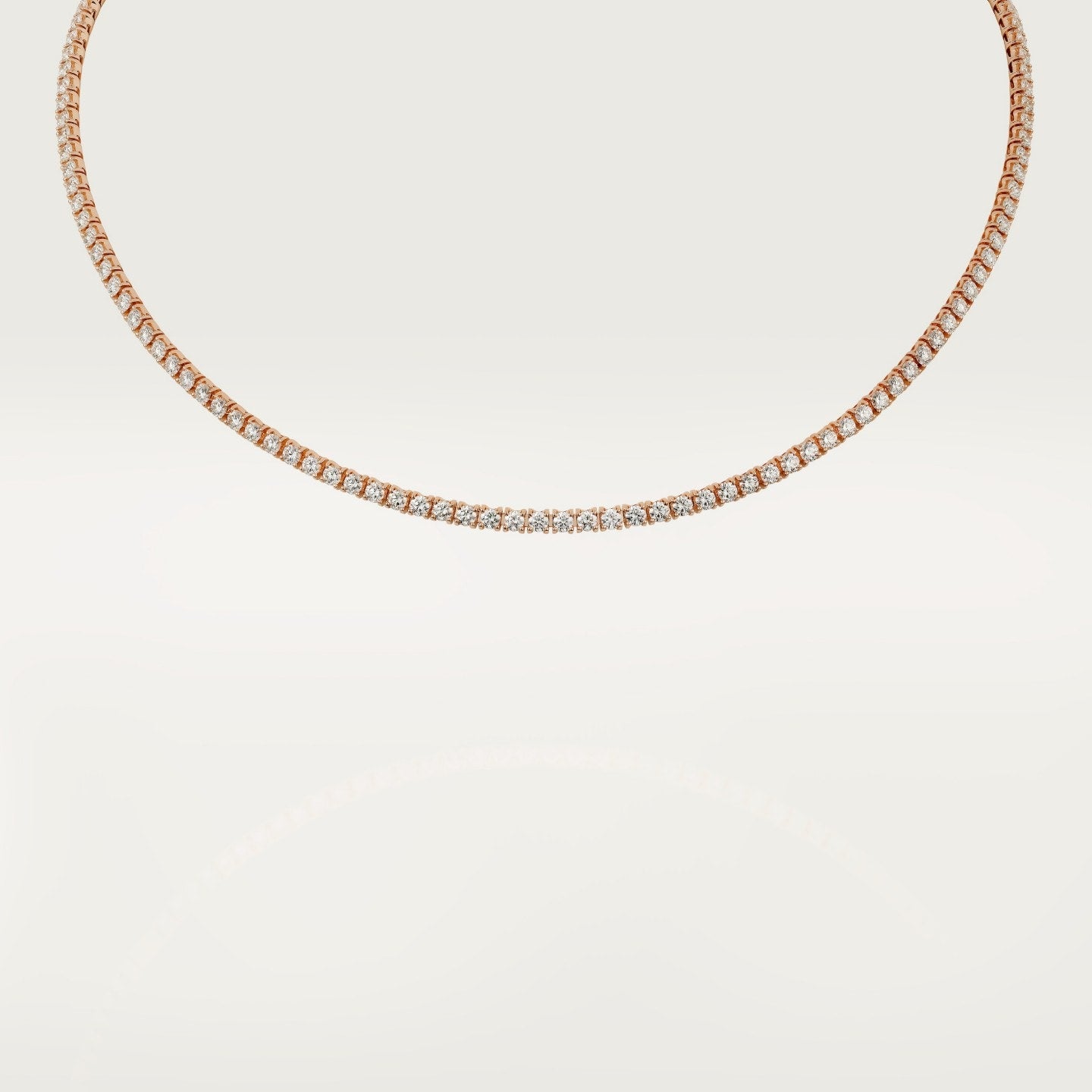 Collier Lignes Essentielles, diamants taille brillant
