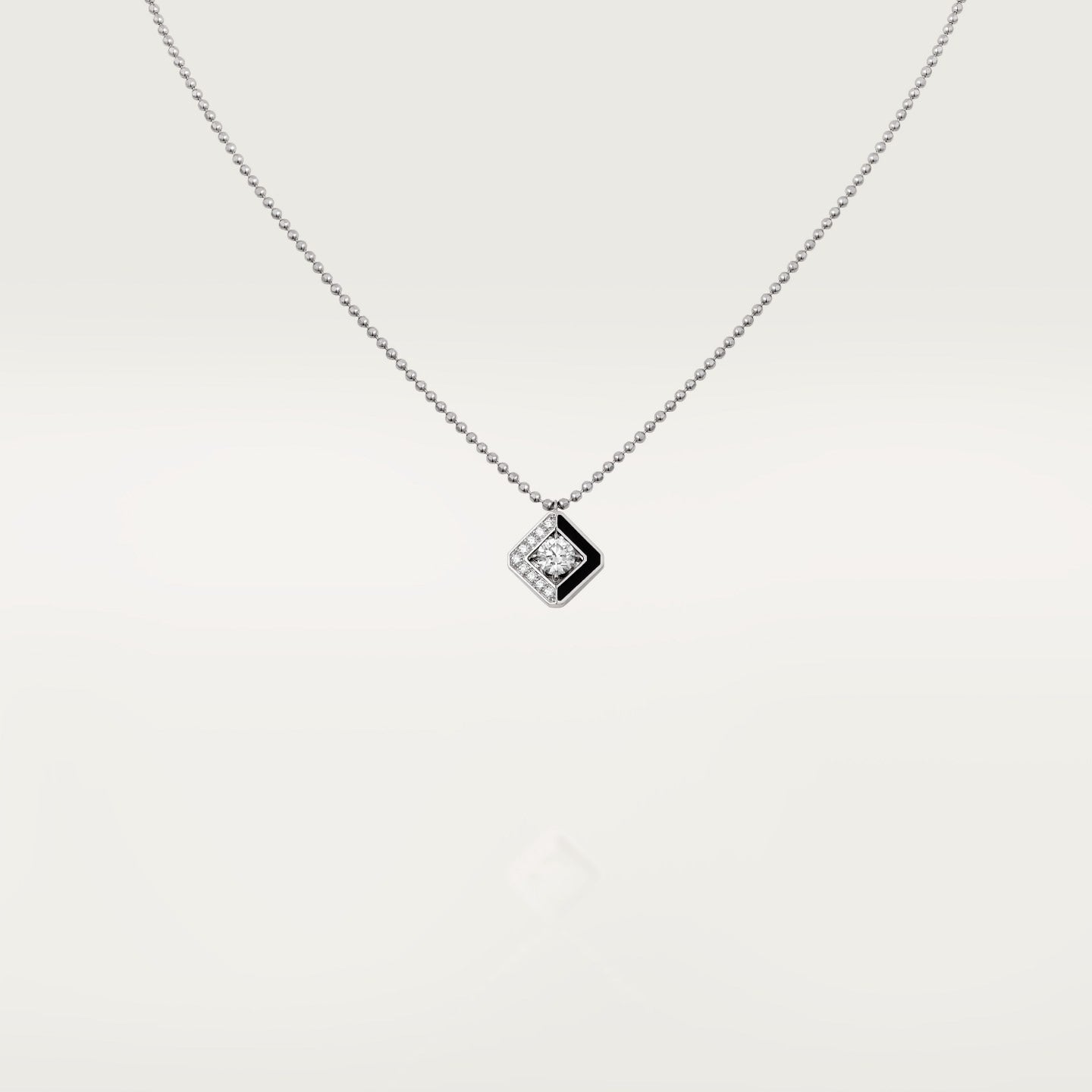 Pendentif Galanterie de Cartier, diamant taille brillant, semi-pavé