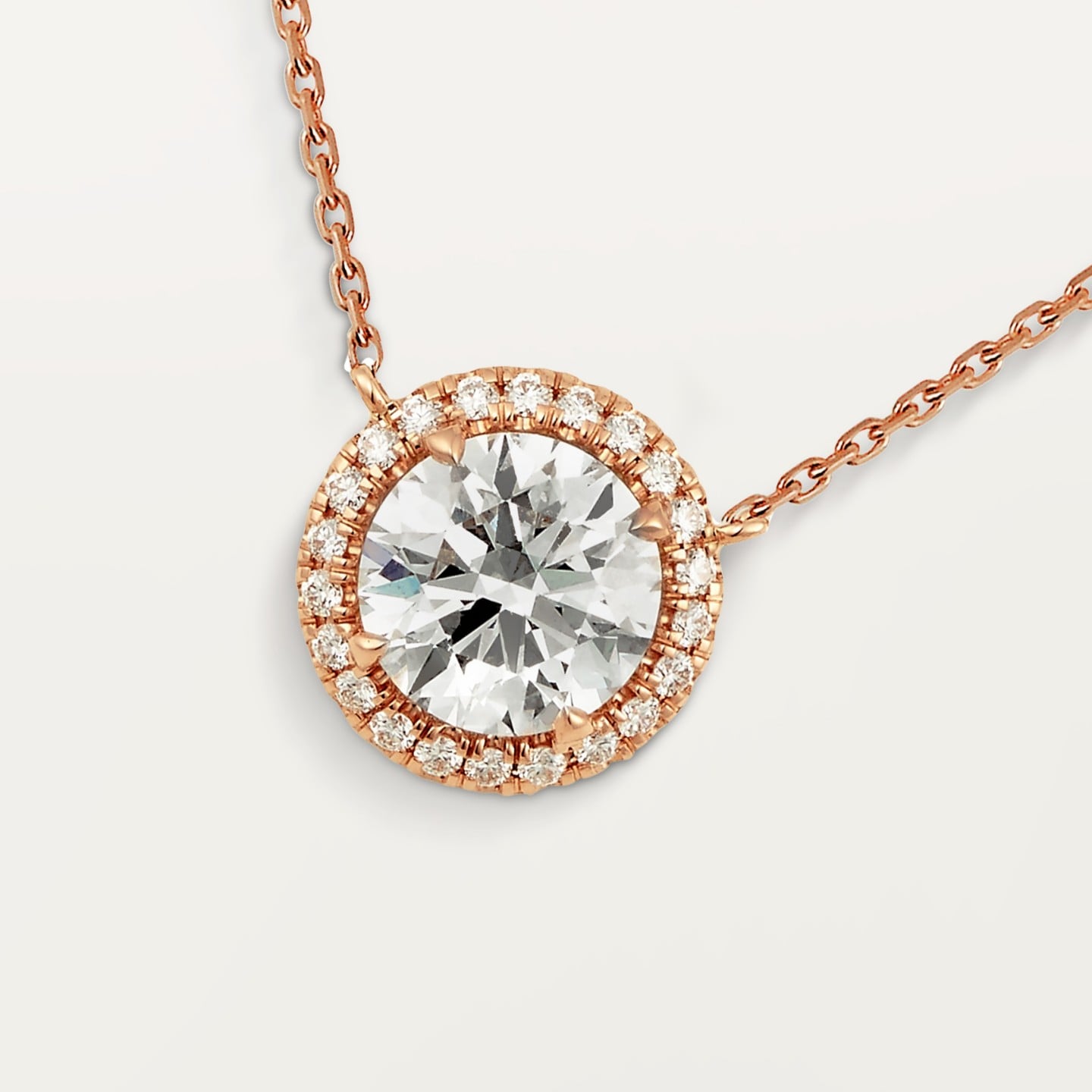 Pendentif Cartier Destinée, diamant taille brillant, pavé