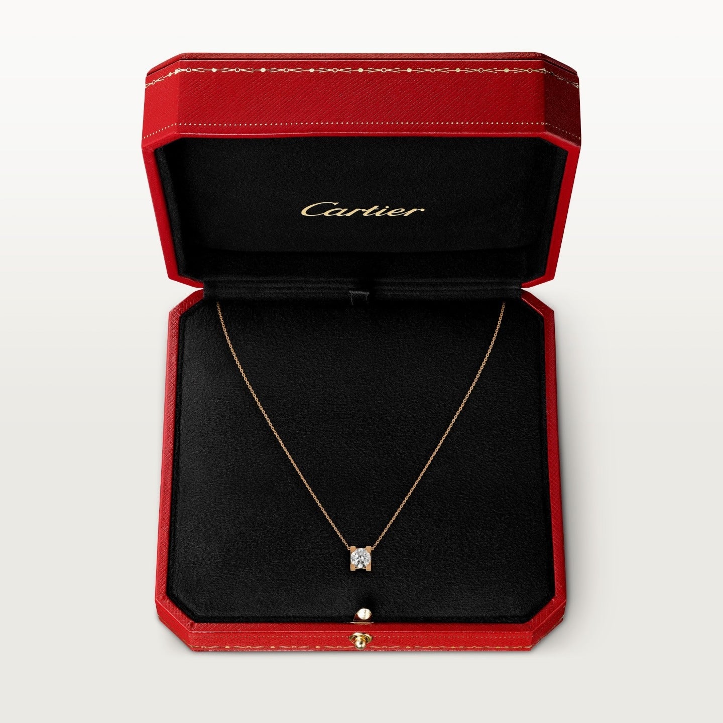 Pendentif C de Cartier, diamant taille brillant