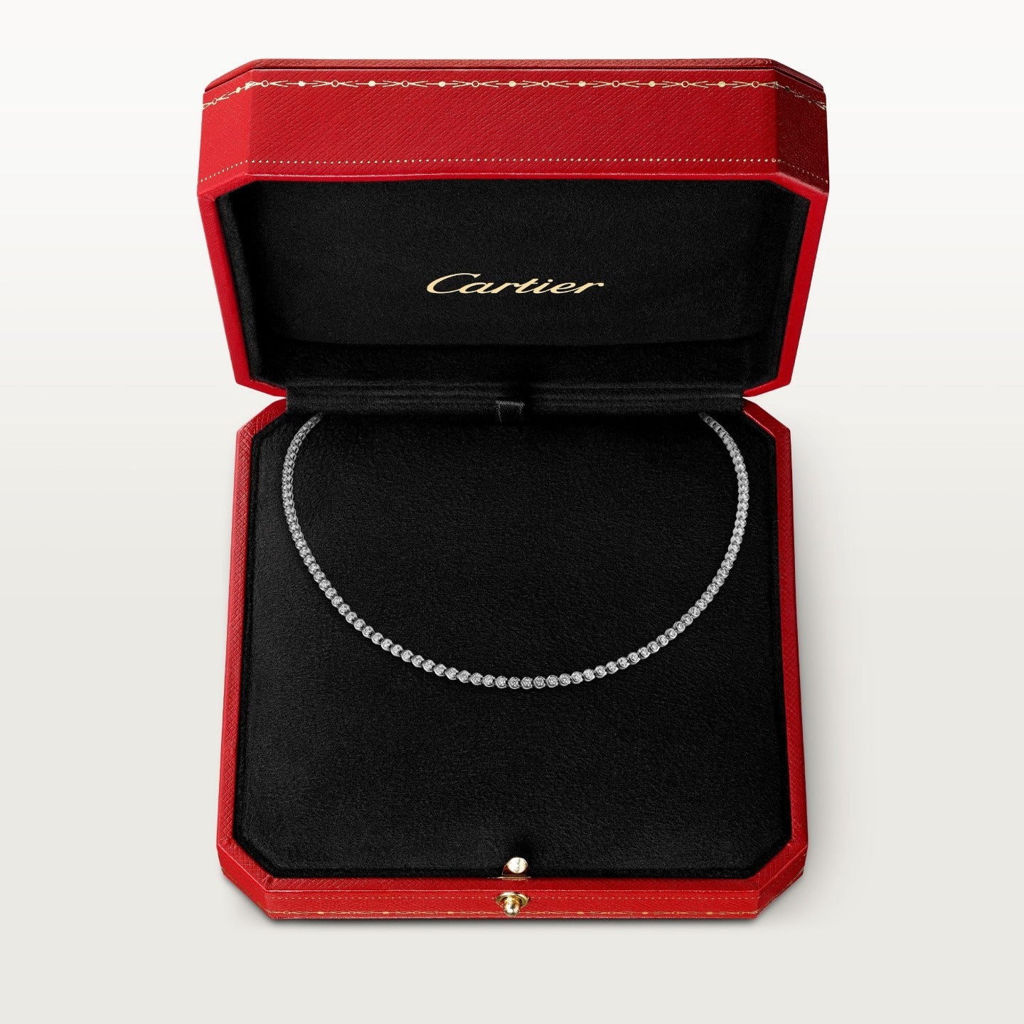Collier Lignes Essentielles C de Cartier, diamants taille brillant