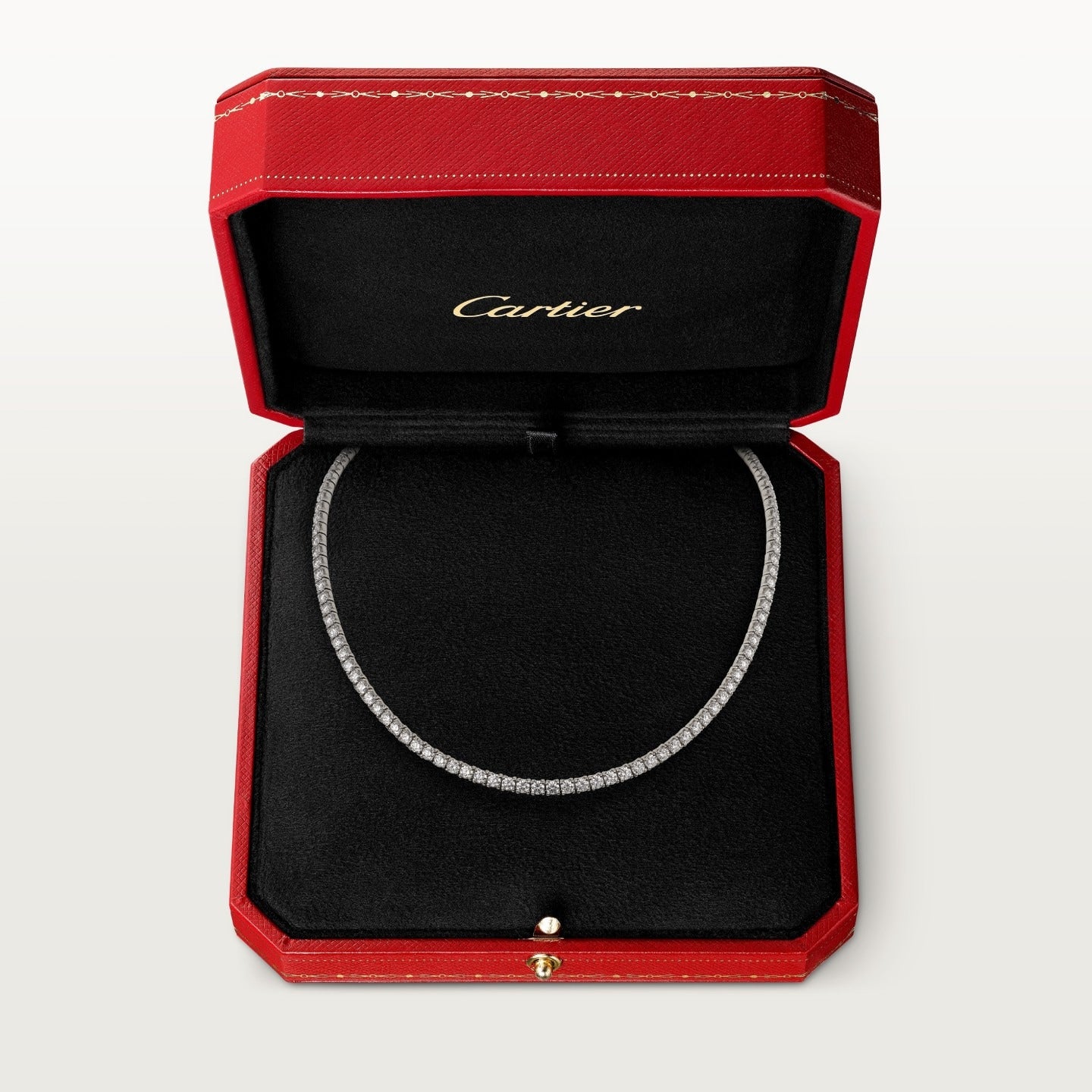 Collier Lignes Essentielles, diamants taille brillant