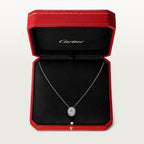 Pendentif Cartier Destinée, diamant taille ovale, pavé