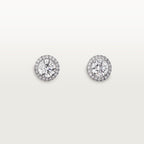 Puces d'oreilles Cartier Destinée, 2 diamants taille brillant, pavées