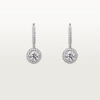 Boucles d'oreilles dormeuses Cartier Destinée, 2 diamants taille brillant, pavées