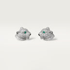 Puces d'oreilles Panthère de Cartier, pavées