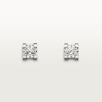 Puces d'oreilles C de Cartier, 2 diamants taille brillant