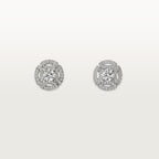 Puces d'oreilles Galanterie de Cartier, 2 diamants taille brillant, pavées