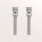 Boucles d'oreilles Panthère de Cartier, semi-pavées