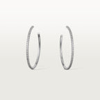 Créoles Etincelle de Cartier, grand modèle, pavées