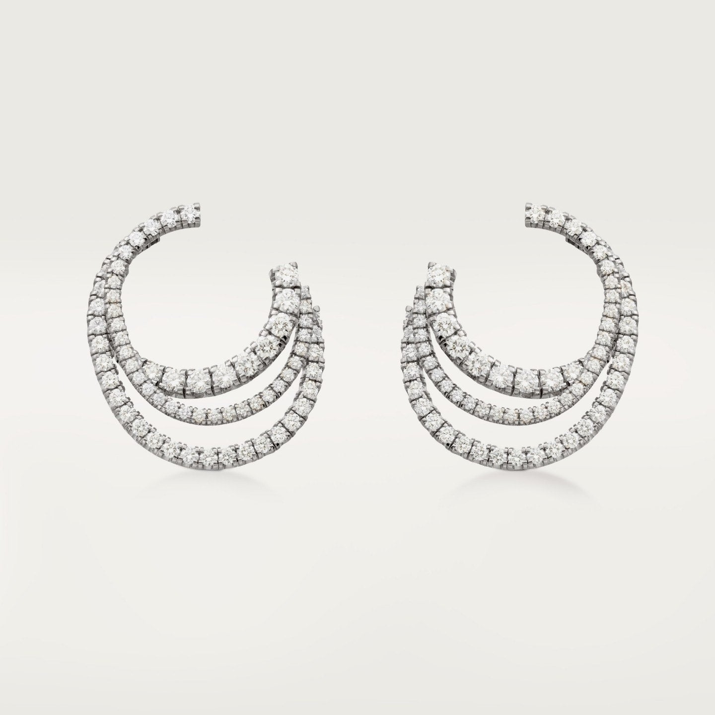 Créoles Etincelle de Cartier, pavées