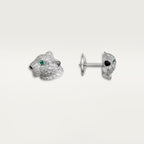 Puces d'oreilles Panthère de Cartier, pavées